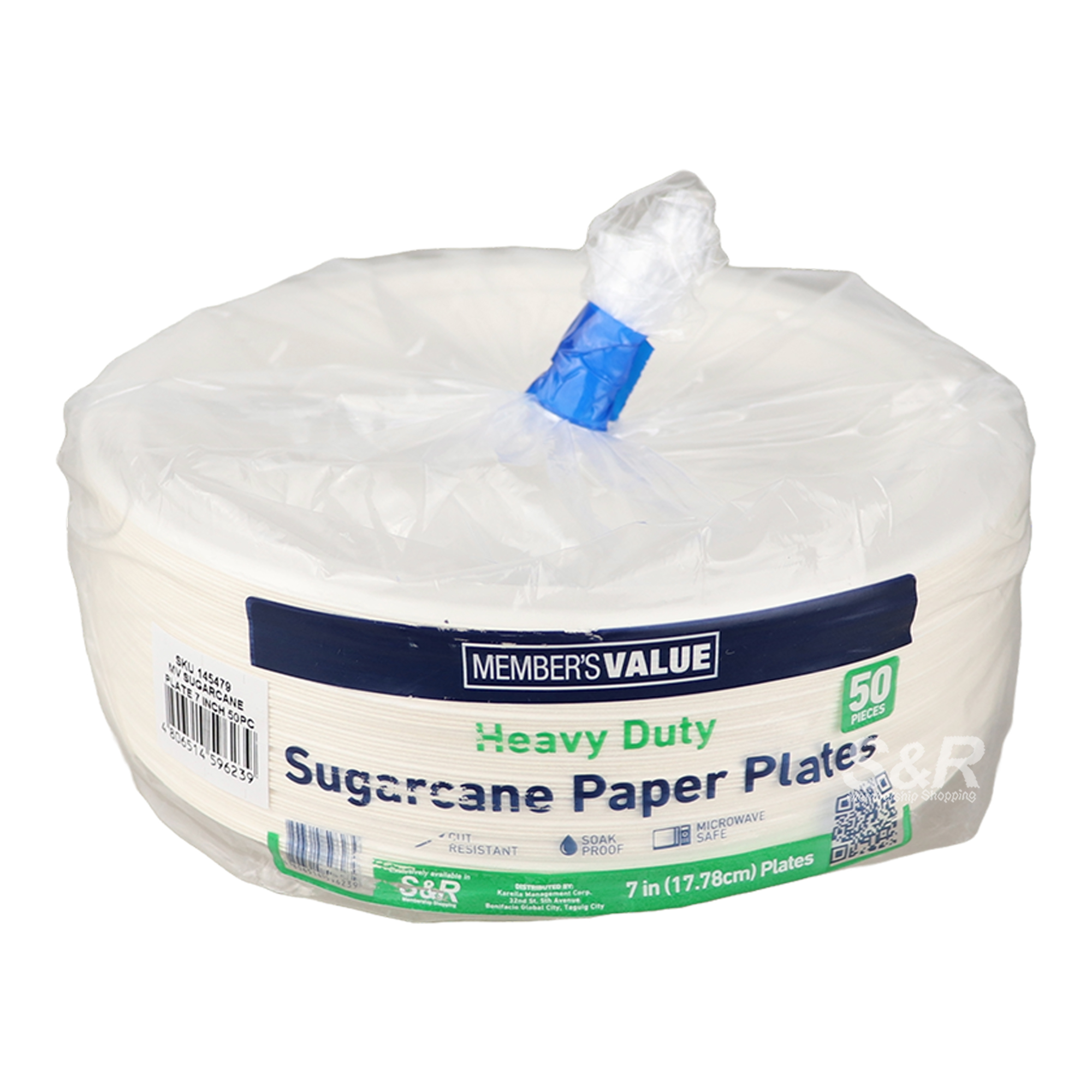 Member's Value Heavy Duty Sugarcane Paper Plates 50pcs Member's Value Heavy Duty Sugarcane Paper Plates 50pcs
